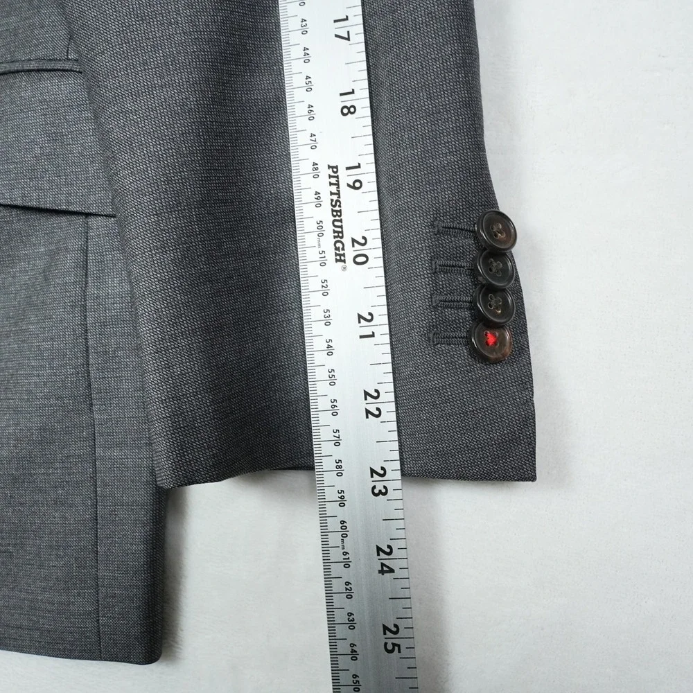 Suitsupply Sienna INT Grey Wool Blazer Vitale Barberis Canonico Jacket 36S